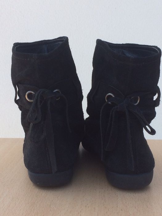 Botas camurça pretas