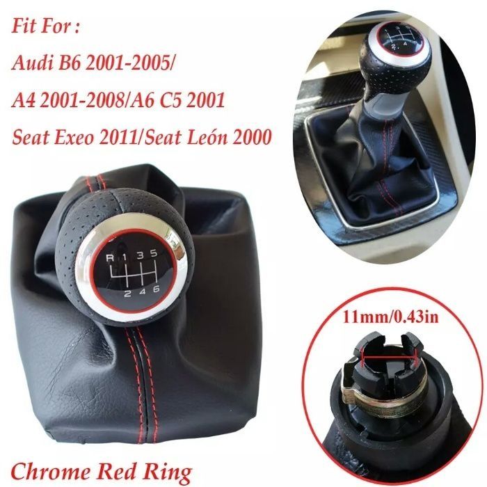 Moca manete de velocidades Audi A4 b6 b7 A6 C5 Seat Exeo leon (PELE)