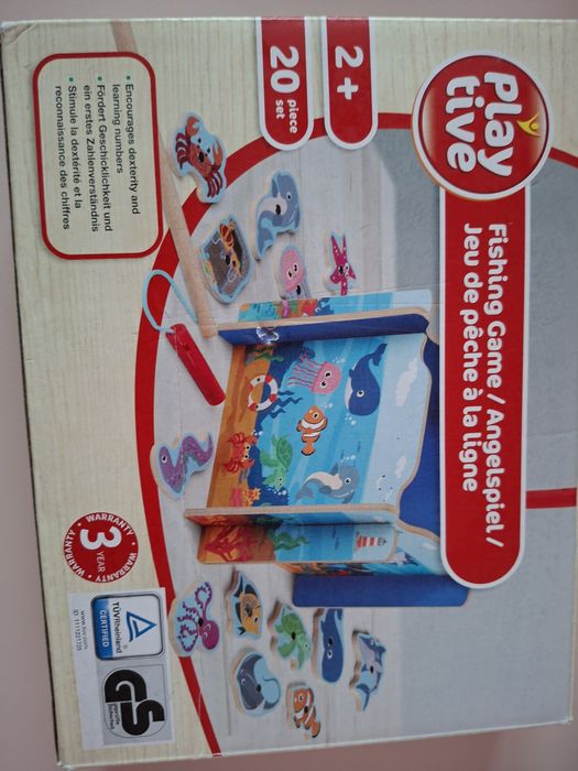 Gra rybki drewniana dla dzieci