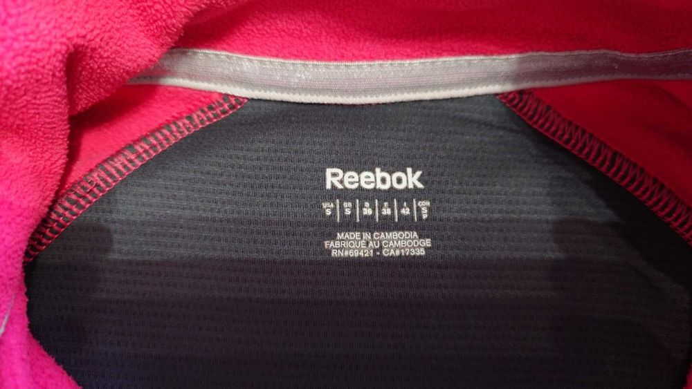 Bluza polarowa Reebok rozm. S Różowa Magenta