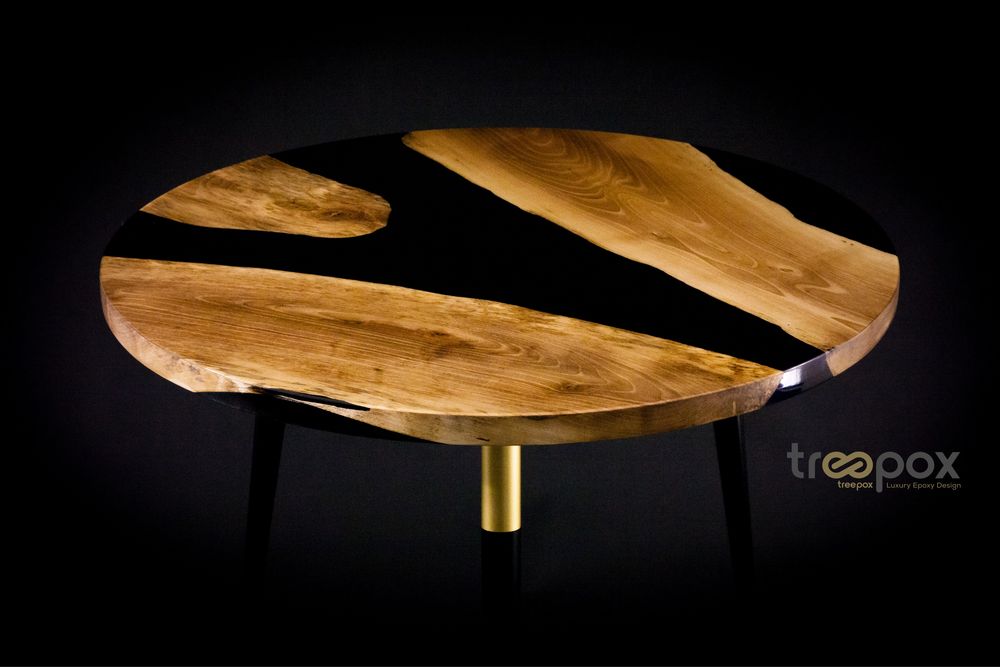Mesa de Centro - Madeira / Epoxi