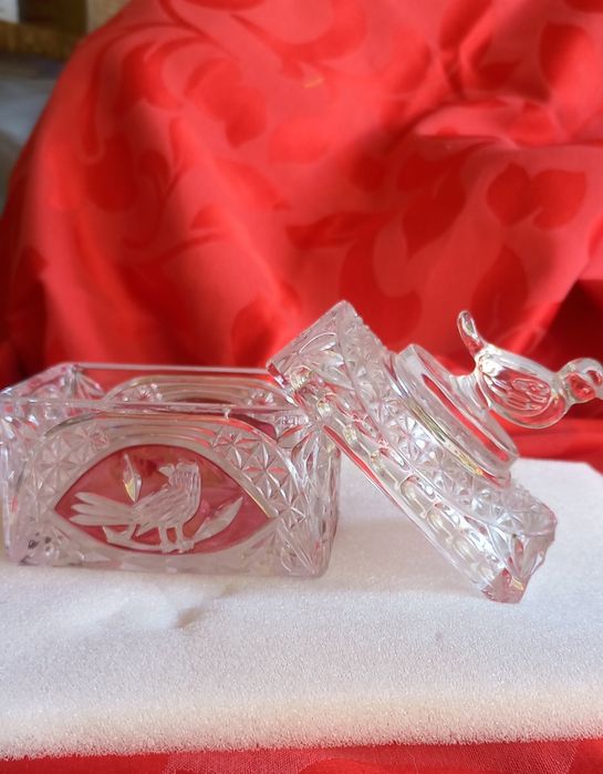 Caixinha de cristal lapidado