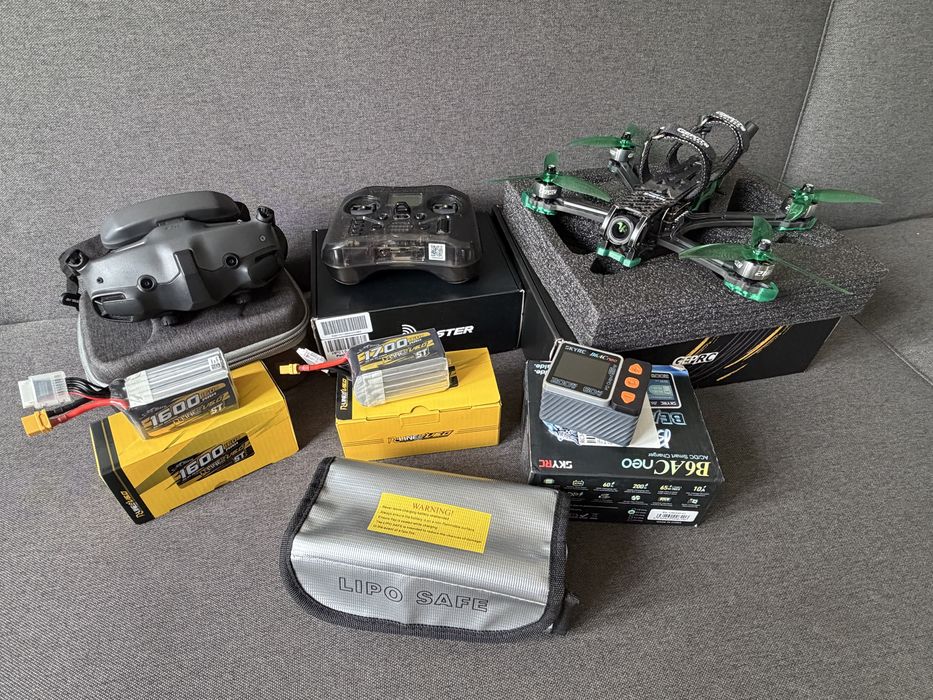 Zestaw FPV dron geprc mark5 dji o4 pro, dji goggles3, radiomaster pocket
