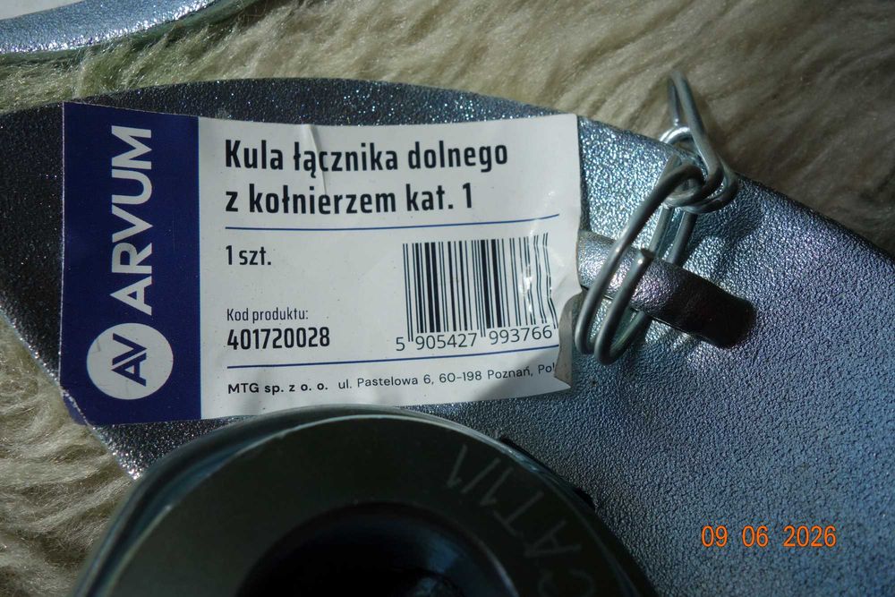 Kula dolnego zawieszenia z kołnierzem 22x44mm KAT1