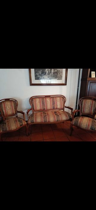 Canapé sofá e 2 cadeirões