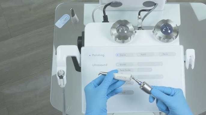 MyLunos DURR DENTAL aparelho de ultrassons e pó.