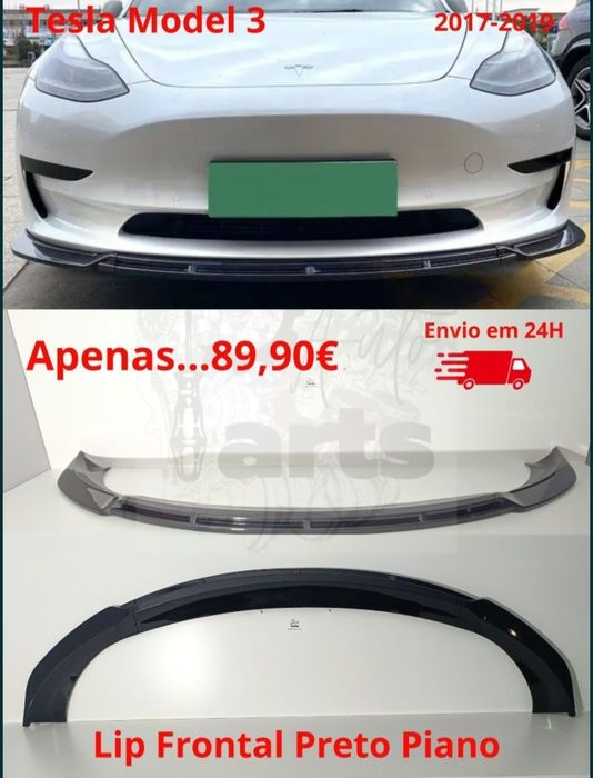 Lip Lábio Frontal Tesla model 3