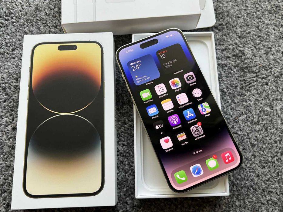 iPhone 14 Pro Max 512GB SILVER Biały Srebrny White Bat100% GW Bez Rys