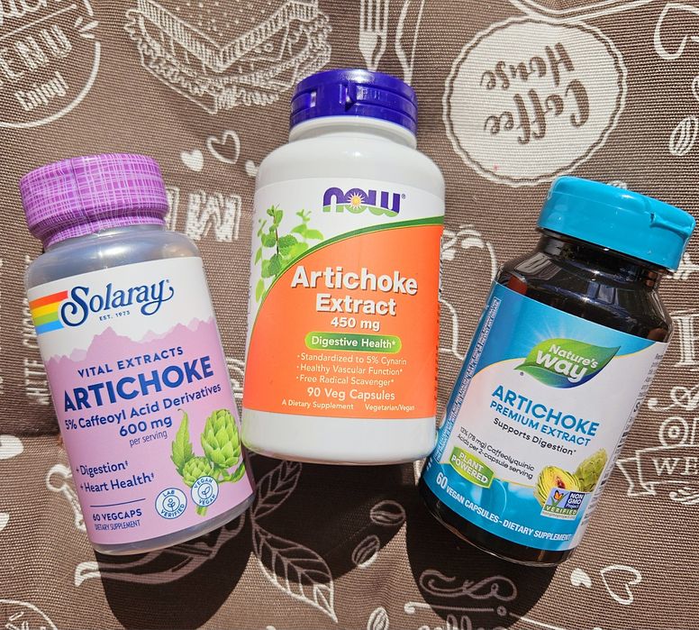 Артішок, экстракт артишок, Artichoke nature’s way solaray now foods