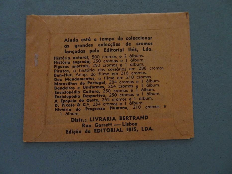 Carteira de cromos fechada Enciclopédia da Cultura 2ª série - IBIS