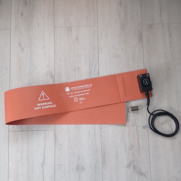 Pas grzewczy do beczek 168 cm  szer. 18 cm moc 1000 watt temp.120