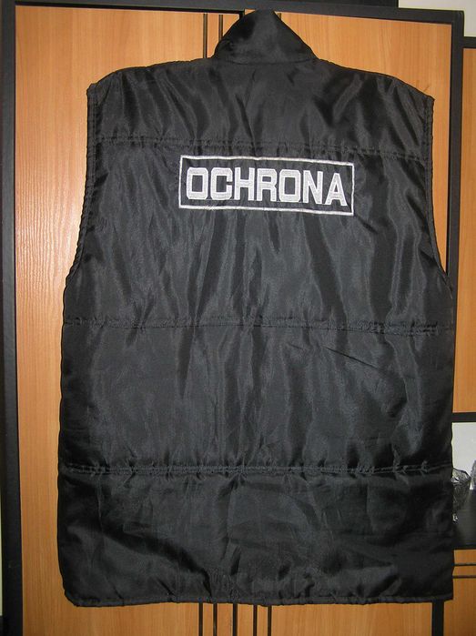 Bezrękawnik ocieplany, czarny Ochrona XL