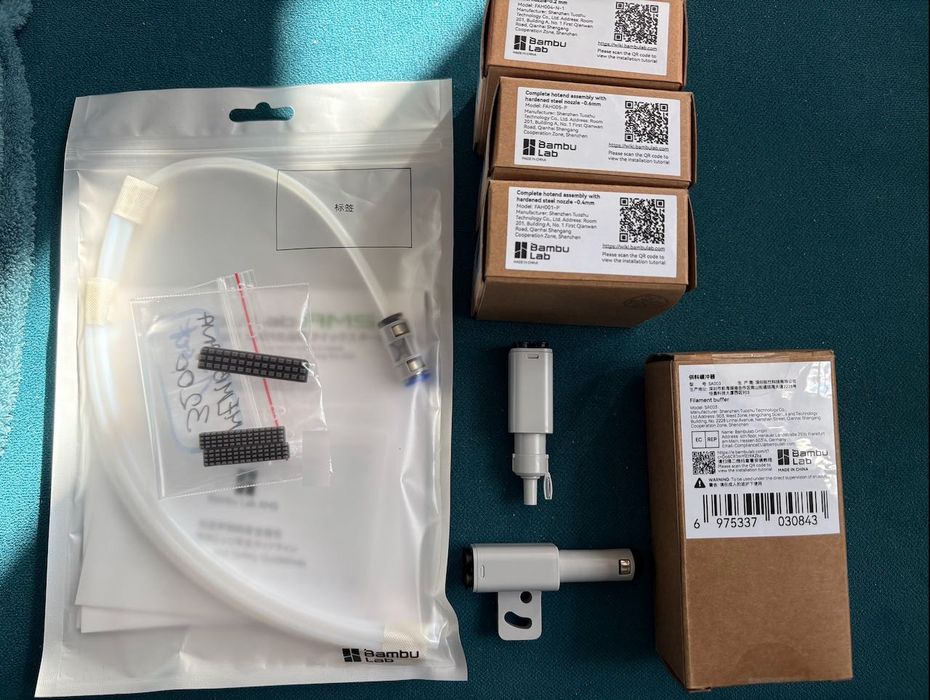 BUFOR zasilacz AMS Bambu AKCESORIA A1 P1s adaptery PTFE Oświetlenie