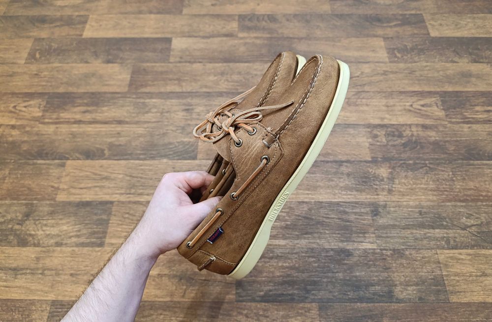 Sebago мужские топсайдеры с натуральной кожи ручной работы мокасины