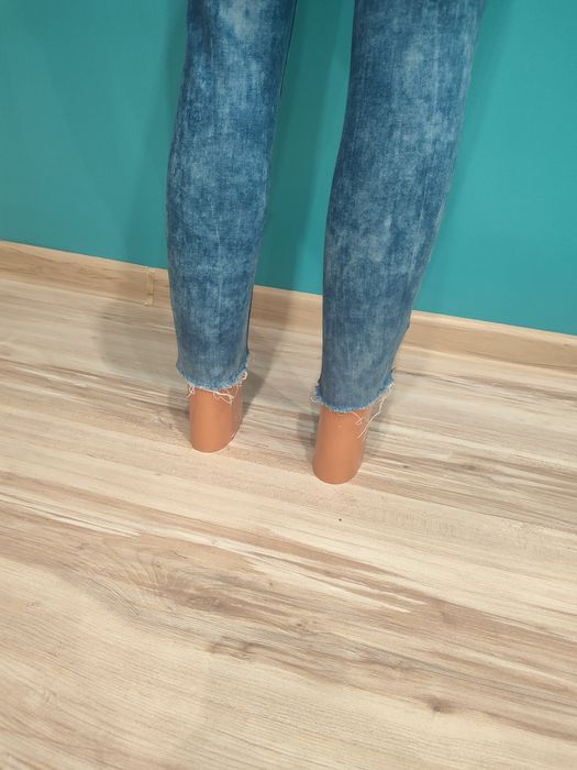 Spodnie damskie jeansy dżinsy rurki skinny rozmiar S
