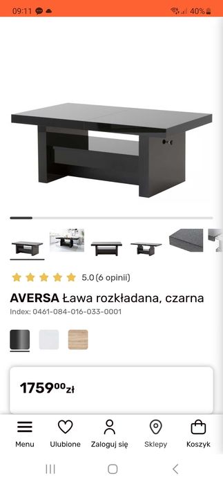 Stół rozkładany ława AVERSA