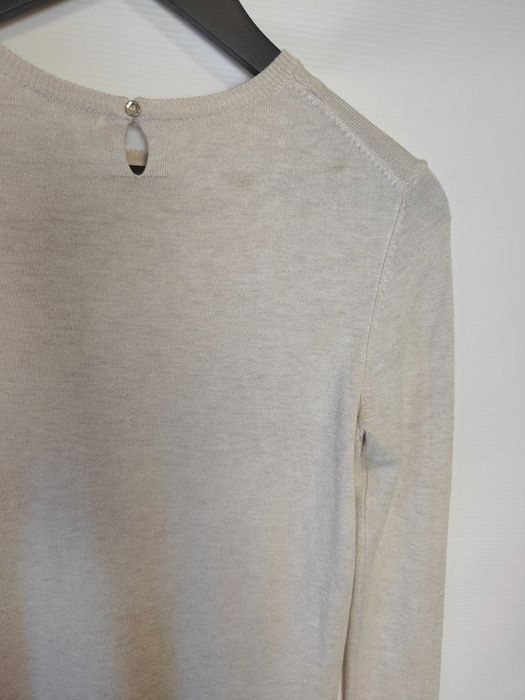 Damski Sweter Bezowy  z Dlugim Rekawem Zara (M)
