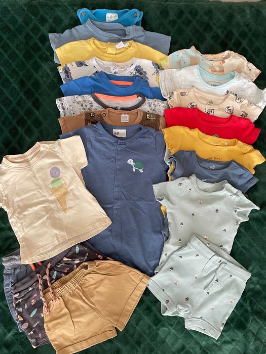 Ubranka letnie dla chłopca 20 szt. r.68