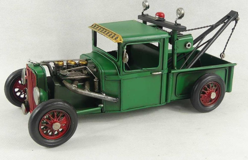 Metalowy model pojazd HOT ROD auto pomoc drogowa