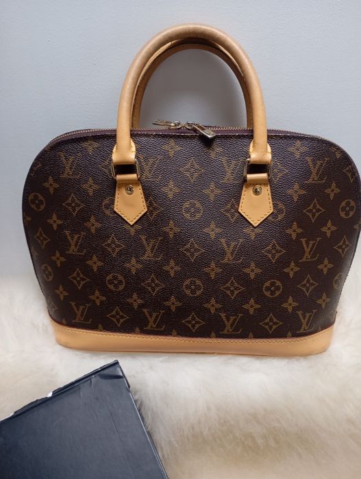 Louis Vuitton torebka brąz Alma duża