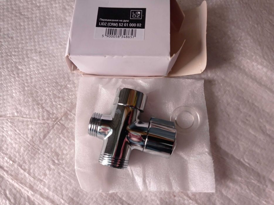 Переключатель для душа для смесителя, дивертор Lidz (CRM) 52 01 000 02: ...