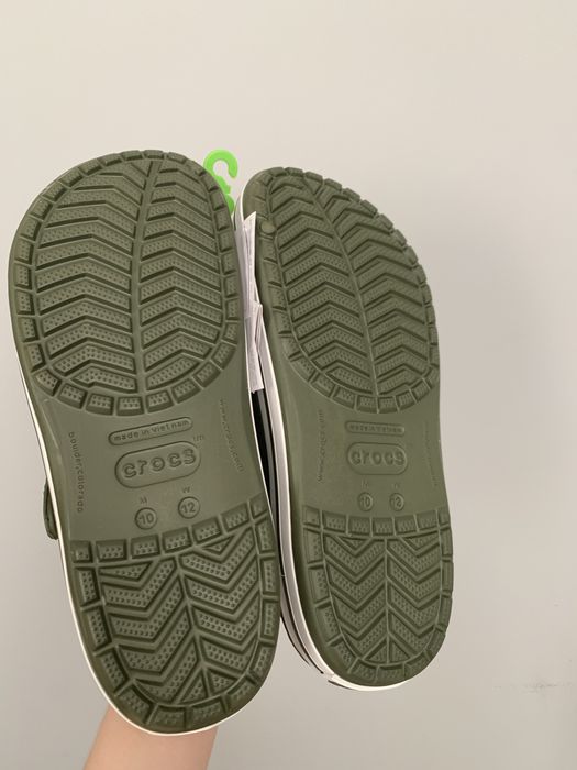 Crocs crocband army green крокси чоловічі хакі крокбенд