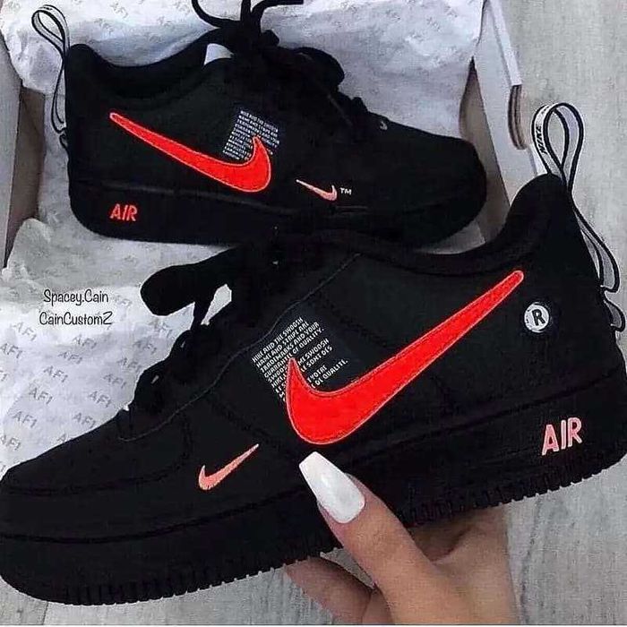 Ténis Nike Air force todos brancos unisexo