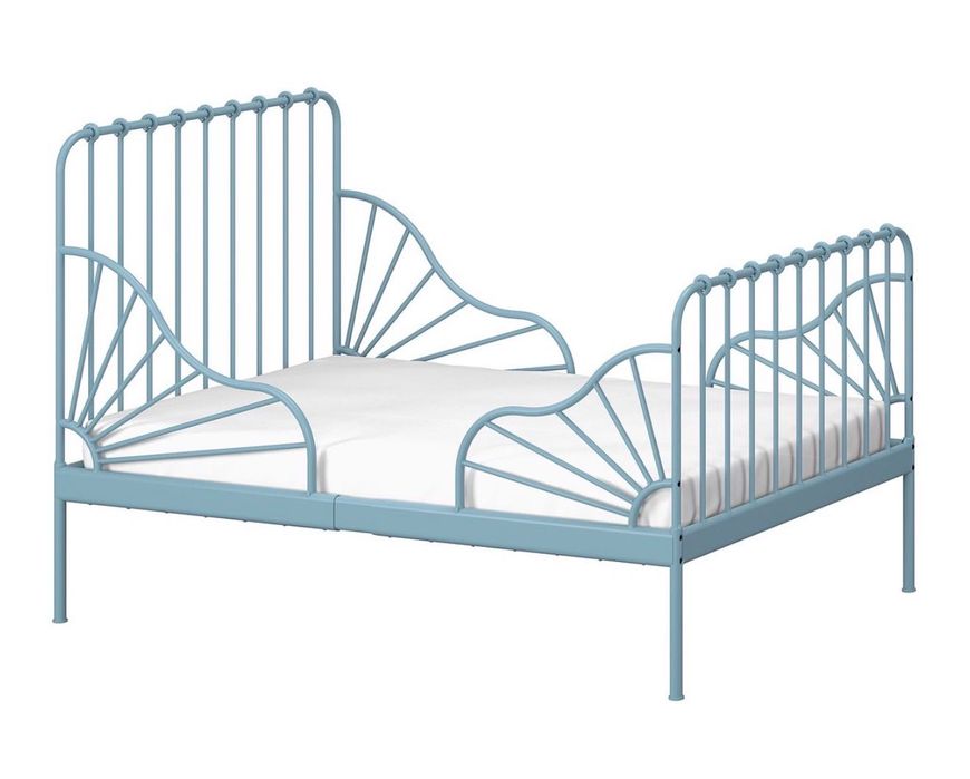 Niebieska Rama łóżka Ikea