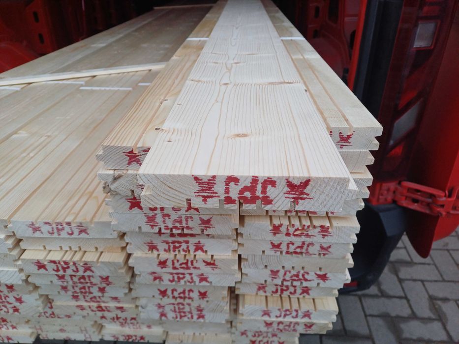 Deska tarasowa podłogowa elewacyjna półbal podbitka szalówka kantówka