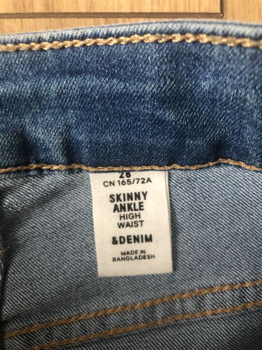Spodnie h&m dzinsy jeansy niebieskie hm