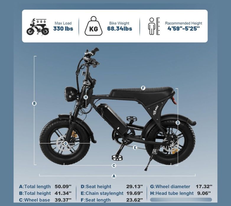 Электровелосипед Cruzzer V8 mini,(500W,36V 10.4Ah)