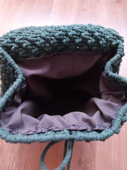 Plecak ręcznie robiony makrama