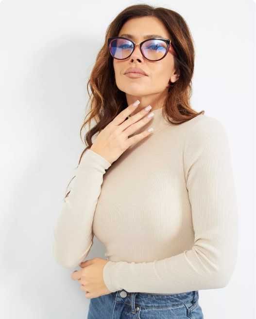 Жіночі окуляри з червоною оправою для зору ± читання код  – 725 С1