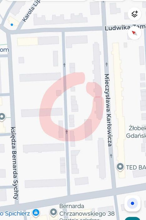 Strzyża, Gdańsk - garaż murowany, ul. Sychty