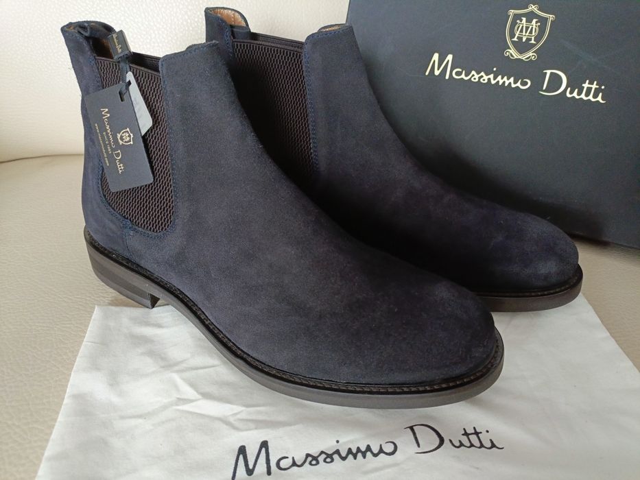 EXCLUSIVE, Massimo D. Skórzane buty, sztyblety, 44