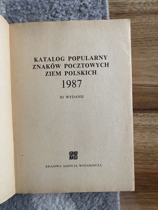 Katalogi  znaczków pocztowych 1987, 1992 - 1993