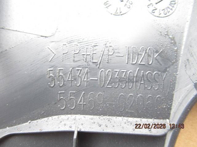 osłona deski 55434-02330 toyota corolla e21 1.8 b hybrid 18-22 r.