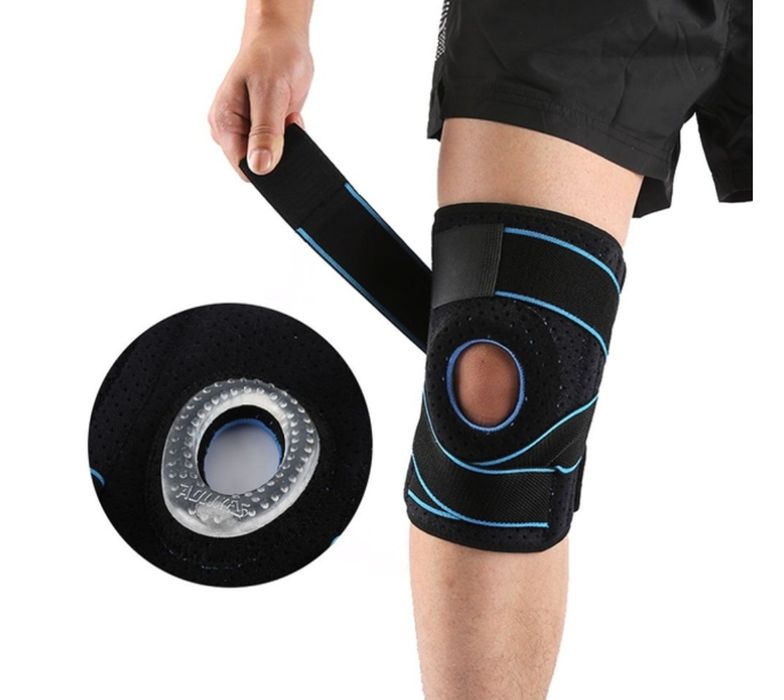Бандаж на колено, наколенник с боковыми стабилизаторами