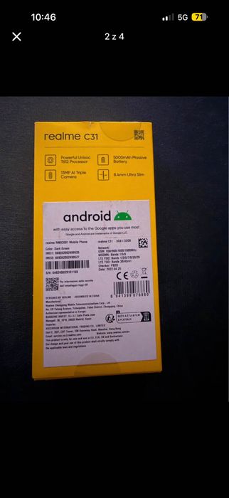 REALME C31 nowy redmi