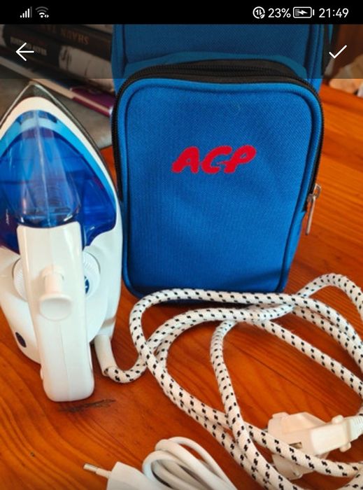 Kit de Viagem com Secador e ferro de engomar Bolsa ACP