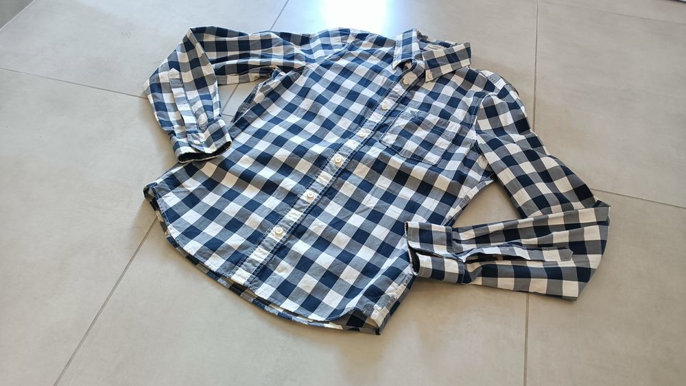 Abercrombie & Fitch Koszula w Kratę Męska roz S długi rękaw