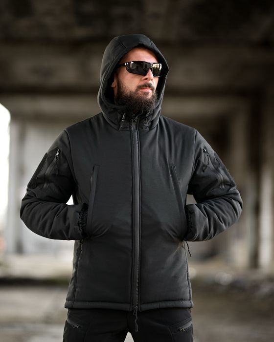 Тактичний зимовий костюм/комплект чорний, зимний тактический костюм