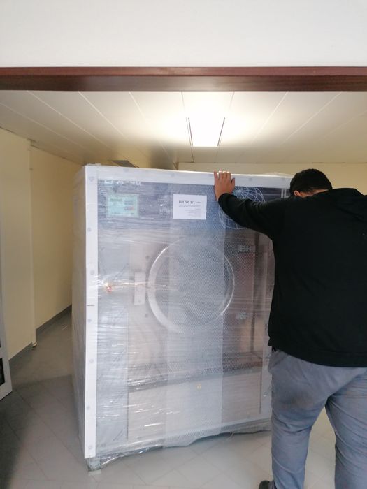 Máquina de lavar roupa industrial 100kg lavandaria self service