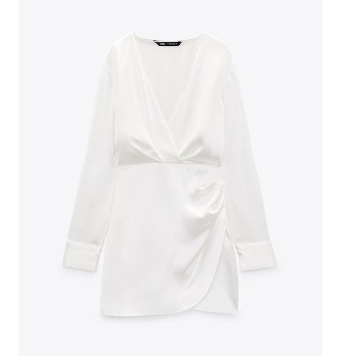 Vestido drapeado Zara NOVO