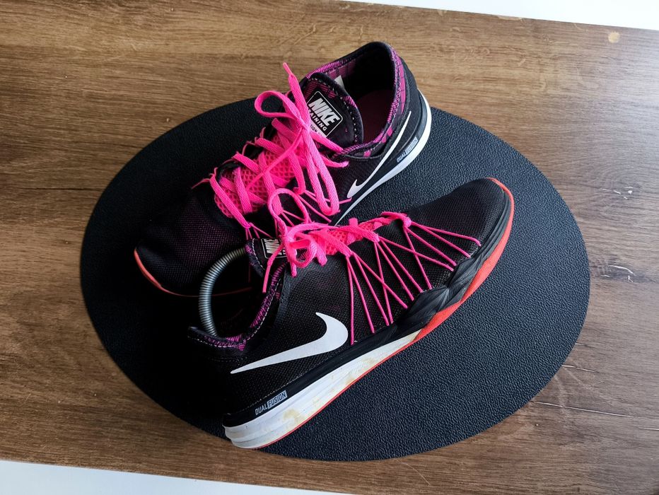 Nike Dual Fusion Hit Training 41 26.5 cm Czarne Sportowe Do Biegania Sportowe Siłownia