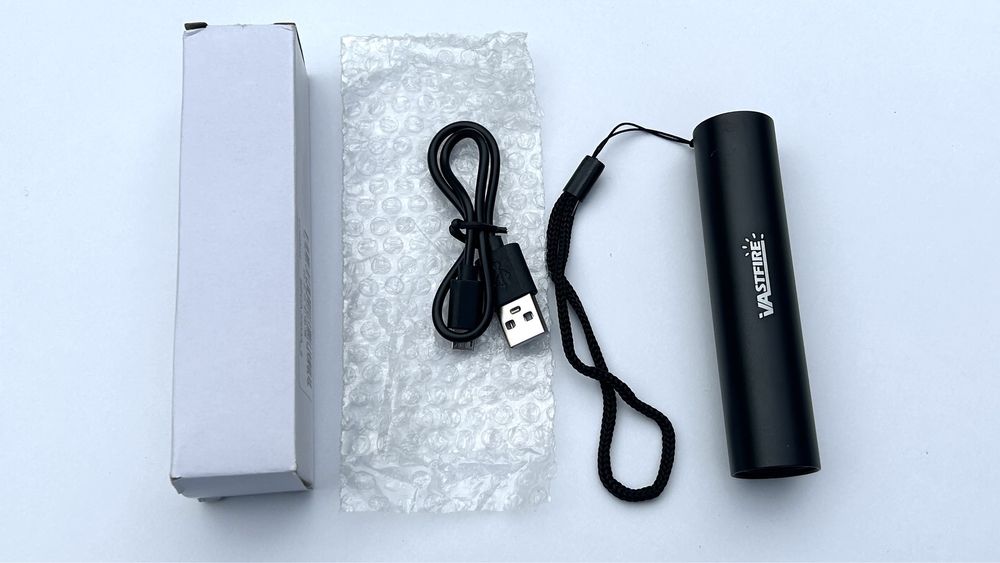 Ультрафиолетовый фонарик 365 НМ Vastfire (2 варианта) черное стекло