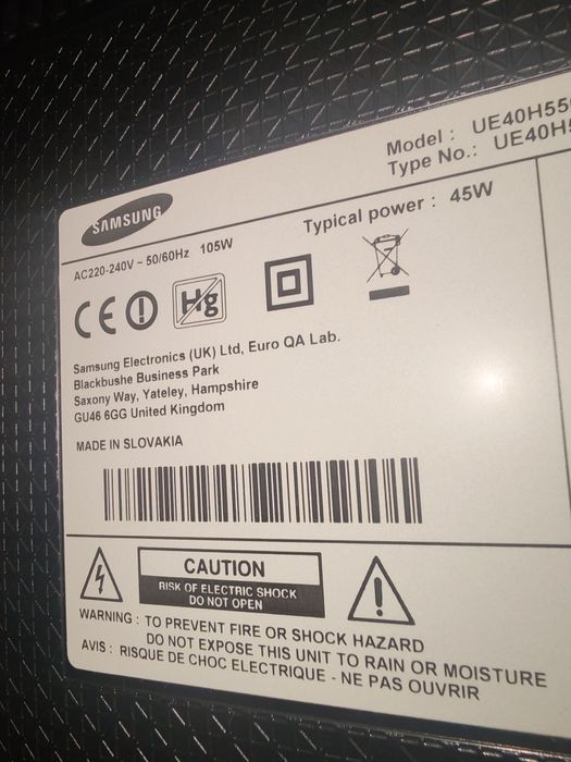 Smart TV Samsung UE40H55