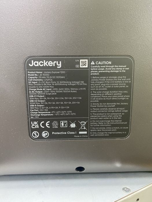 Зарядна станція Jackery Explorer 1000 V2