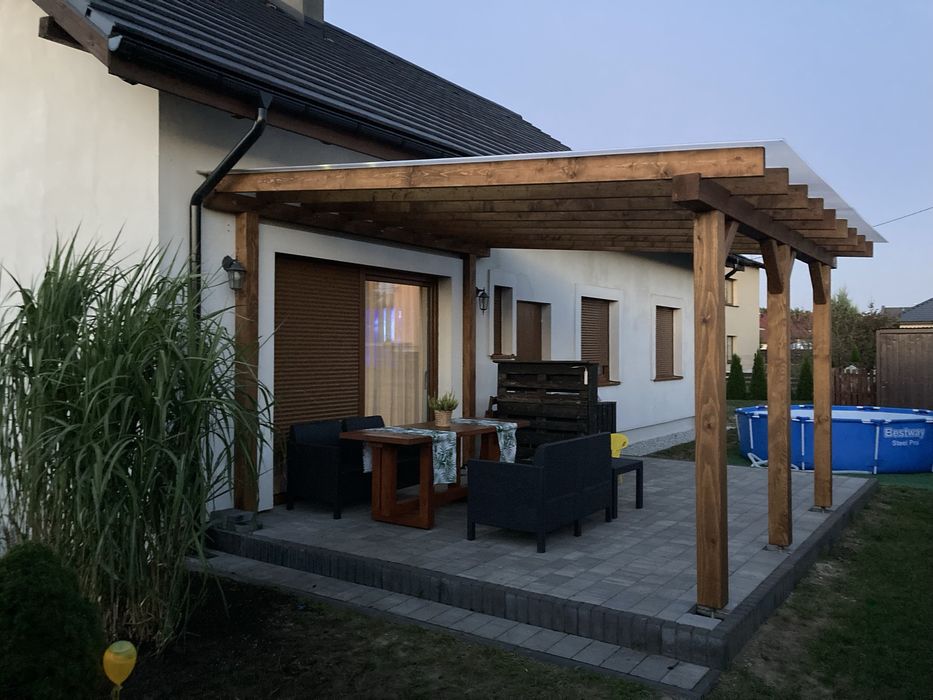 Zadaszenie tarasu, wiaty, pergole, domki ogrodowe