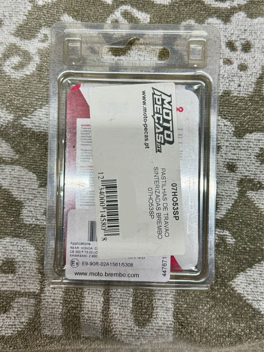 Pastilhas Brembo 07HO53SP Traseira novas